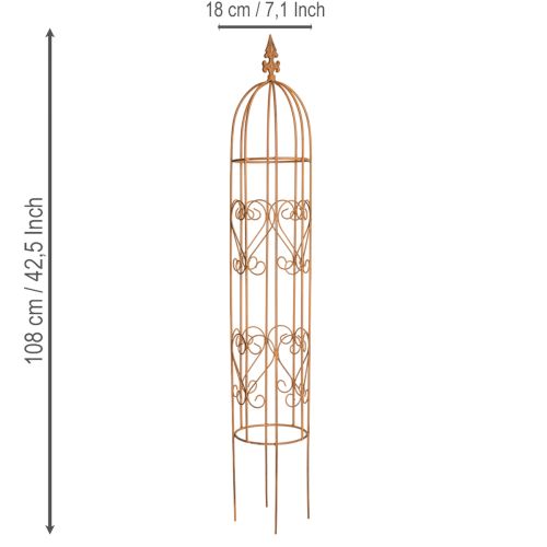Prodotto Traliccio da giardino, supporto per piante rampicanti come rose e altre piante, ideale per il design del giardino, 108 cm, set da 2.
