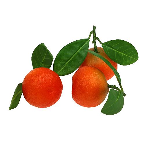 Mini arancione con foglia 5cm 8pz