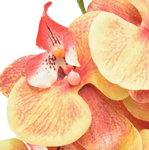 Prodotto Orchidea Phalaenopsis artificiale 9 fiori rosso giallo 96 cm