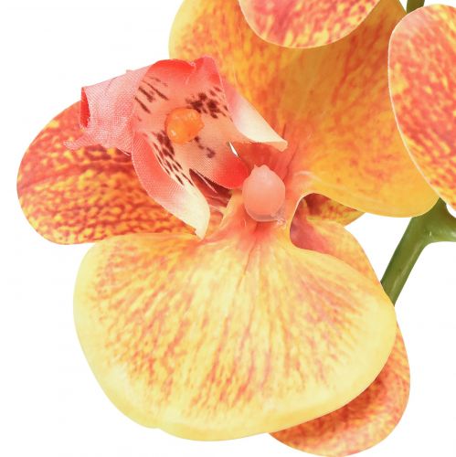 Prodotto Orchidea artificiale Phalaenopsis fiammata rosso giallo 78 cm