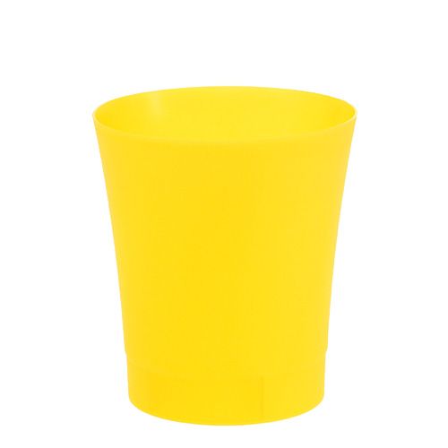 Floristik24 Vaso per orchidee in plastica giallo Ø12,5cm H14cm, 1pce