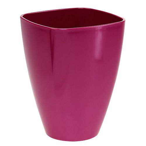 Vaso per orchidee lucido Ø12,5 cm ciliegia 1 pz