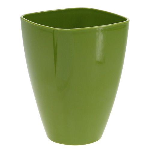 Floristik24 Vaso per orchidee lucido Ø12,5 cm verde oliva, 1 pezzo