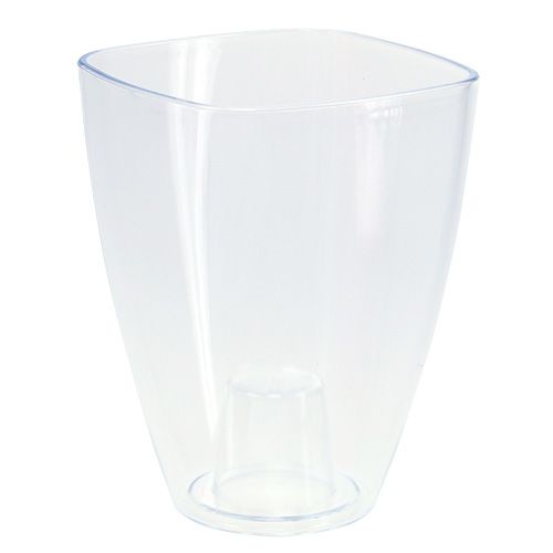 Floristik24 Vaso per orchidee lucido Ø12,5 cm trasparente 1pz