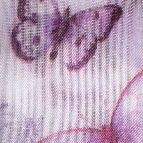 Prodotto Nastro in organza, nastro in chiffon, farfalle, viola, 40 mm, 18 m