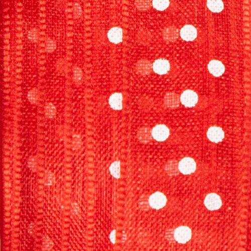 Prodotto Nastro con motivo a pois per confezioni regalo stagionali versatili, largo 1,5 cm, lungo 20 m