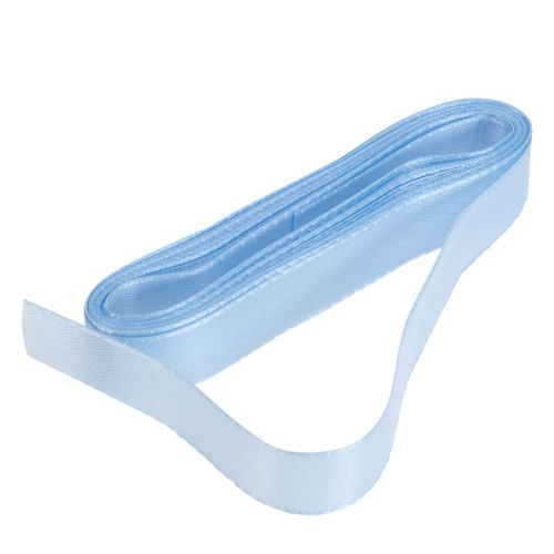 Floristik24 Nastro decorativo nastro regalo nastro azzurro cimosa blu 15mm 3m
