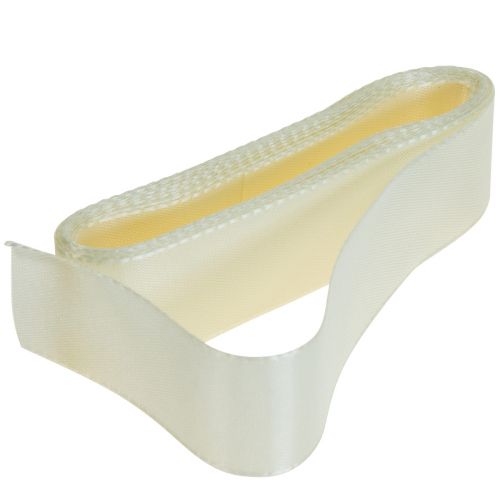 Nastro decorativo nastro regalo nastro crema cimosa 25mm 3m