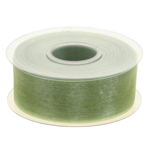 Prodotto Nastro in organza verde nastro regalo cimosa verde lime 40mm 50m