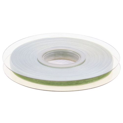 Prodotto Nastro di organza verde nastro regalo cimosa verde lime 6 mm 50 m