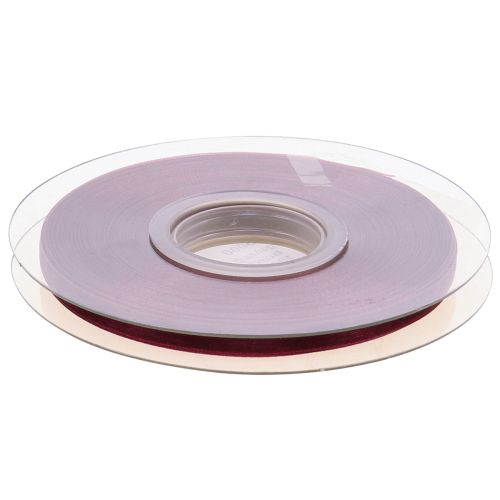 Prodotto Nastro in organza Nastro in nylon bordeaux 6mm 50m