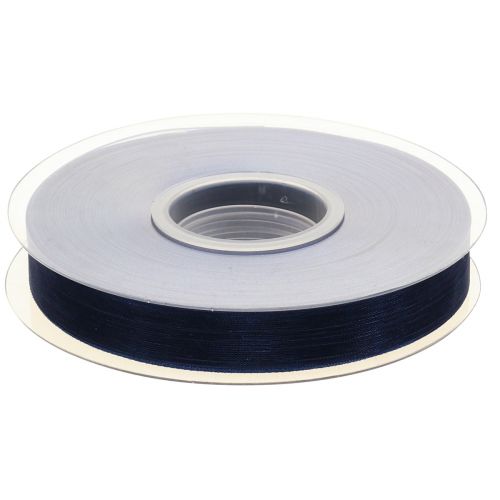 Prodotto Nastro in organza nastro regalo nastro blu scuro cimosa blu 15mm 50m