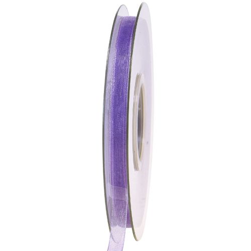 Prodotto Nastro in organza nastro regalo nastro viola cimosa 6mm 50m