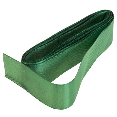 Floristik24 Nastro decorativo verde nastro regalo orlato verde scuro 25mm 3m 10pz