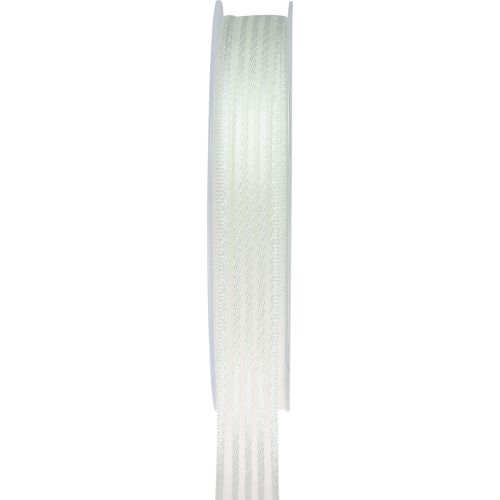 Nastro in organza con strisce regalo nastro bianco 15 mm 20 m