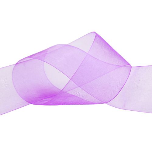 Prodotto Nastro organza con cimosa 4cm 50m viola