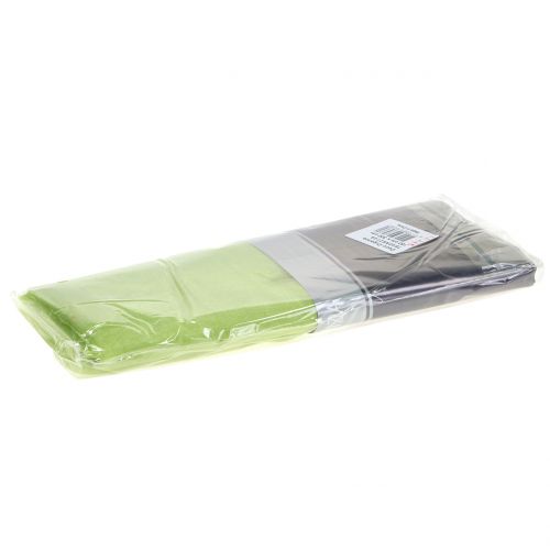 Floristik24 Tessuto decorativo organza verde 150cm x 300cm
