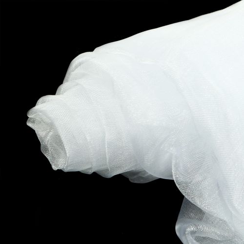 Tessuto decorativo in organza bianco 150 cm x 300 cm