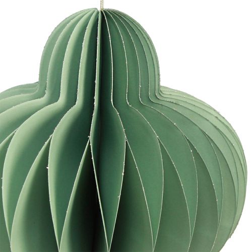 Prodotto Decorazioni natalizie in carta ornamentale color menta H40cm 2 pz