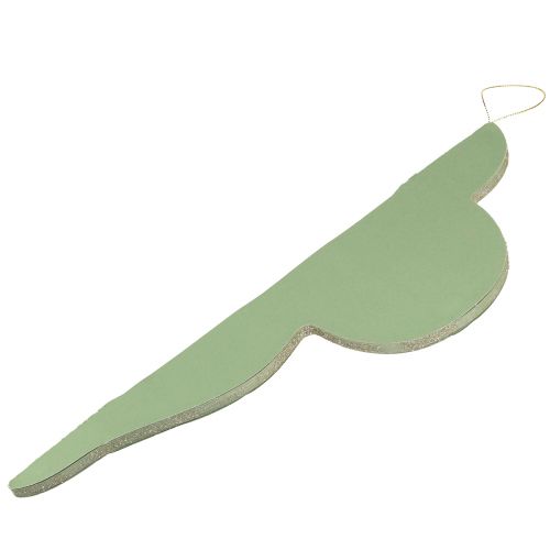 Prodotto Decorazioni natalizie in carta ornamentale color menta H40cm 2 pz