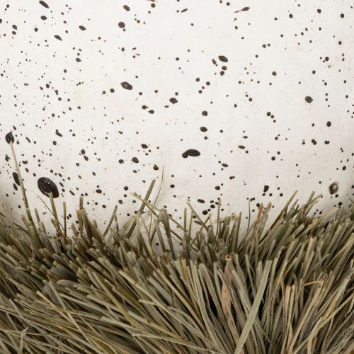 Prodotto Uovo decorativo di Pasqua in un nido, nido d'uccello decorativo, colori naturali, Ø9cm H11cm, 4 pezzi