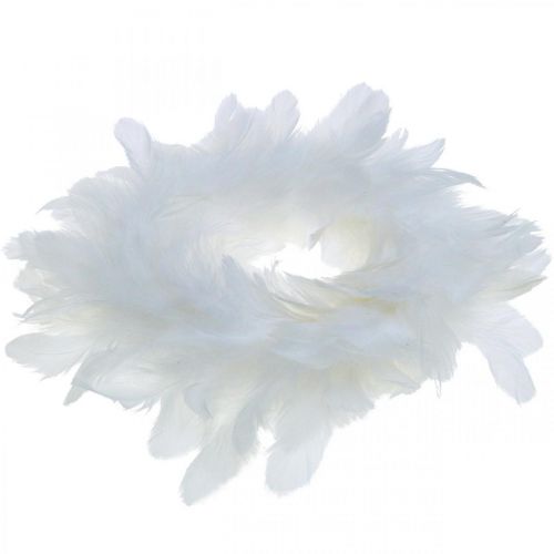 Floristik24 Decorazione pasquale ghirlanda primaverile bianca Ø16cm decorazione primaverile