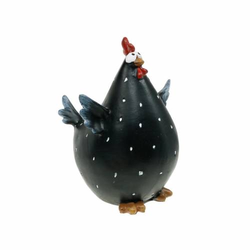 Floristik24 Pollo della decorazione di Pasqua, pollo divertente, decorazione della tavola per la primavera, pollo di Pasqua 13 cm