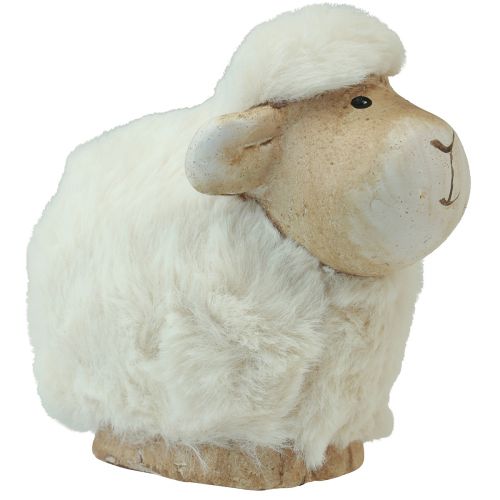 Prodotto Decorazione pasquale pecora decorazione ceramica Pasqua crema 9,5×6×9 cm 4 pz