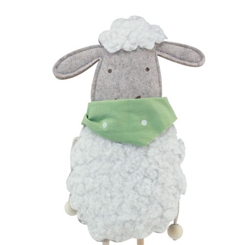 Prodotto Decorazione pasquale Decorazione da tavola pecora Figure decorative pasquali 37 cm 3 pz