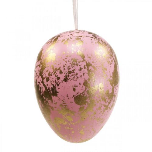 Prodotto Uovo di Pasqua da appendere decorazione uova rosa, verde, oro 15cm 4pz