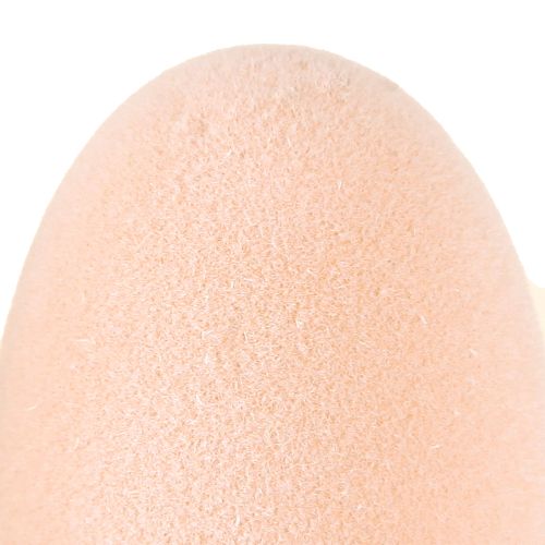 Prodotto Uova di Pasqua floccate in pesca marrone bianco H6cm 24pz