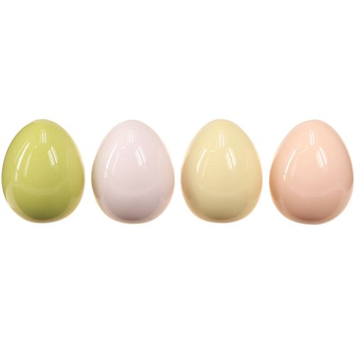 Floristik24 Uova di Pasqua decorazione uova in ceramica pastello lucido 5×6cm 8 pz