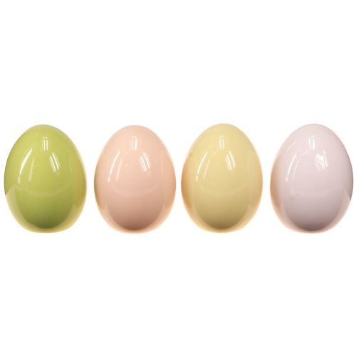 Prodotto Uova di Pasqua uova ceramica pastello lucide assortite 6×8cm 4 pz