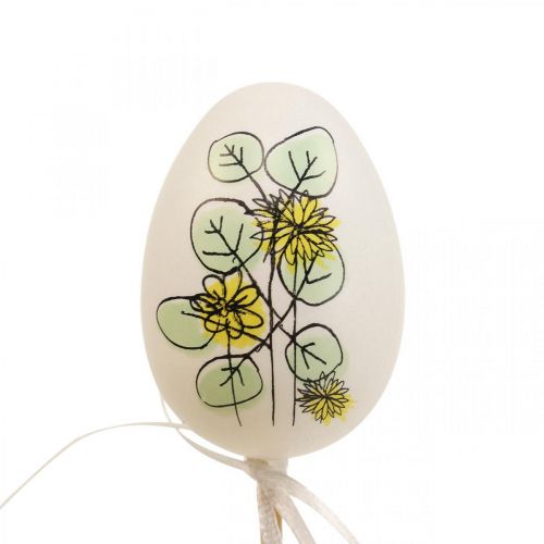 Prodotto Uova di Pasqua decorazione pasquale in plastica tappi per piante H6cm 12 pezzi