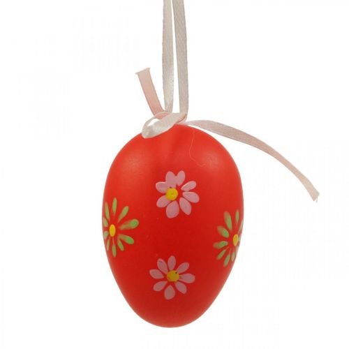 Prodotto Uova di Pasqua da appendere con fiori Decorazione pasquale 6cm 12pz