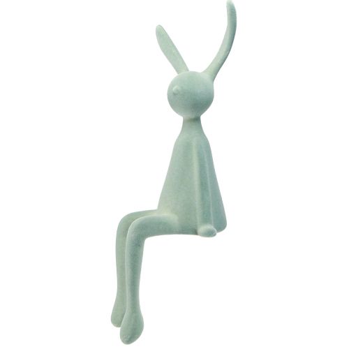 Floristik24 Sgabello da seduta Easter Bunny Edge Rabbit – 2a scelta – grigio-verde floccato 56 cm