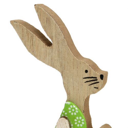 Prodotto Coniglietto di Pasqua in legno seduto 11 cm 8 pezzi