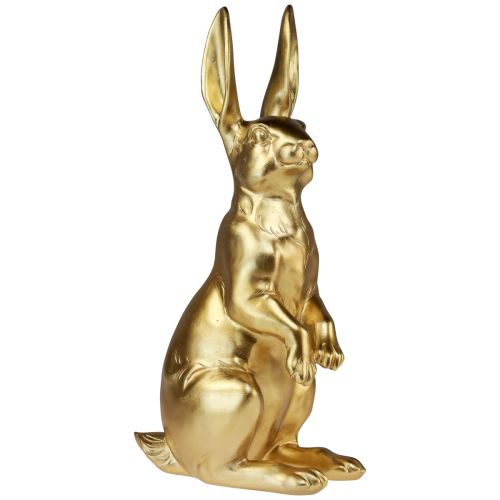 Floristik24 Coniglietto pasquale decorativo color oro Coniglietto pasquale in piedi H42cm