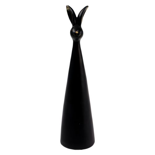 Floristik24 Coniglietto pasquale Coniglietto decorativo pasquale in oro nero Ø10cm H42cm