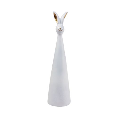 Prodotto Coniglietto pasquale Coniglietto decorativo pasquale in oro bianco Ø7cm H27,5cm