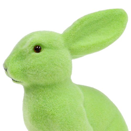 Floristik24 Coniglietto pasquale floccato pastello 15cm 3 pezzi