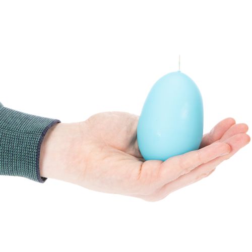 Prodotto Candela a forma di uovo di Pasqua - Idea di design festosa per una gioiosa celebrazione pasquale - 9 cm - 20 ore - 6 pezzi