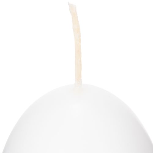 Prodotto Candele pasquali a forma di uovo, candele speciali per Pasqua, bianche, 9 cm, 6 pezzi