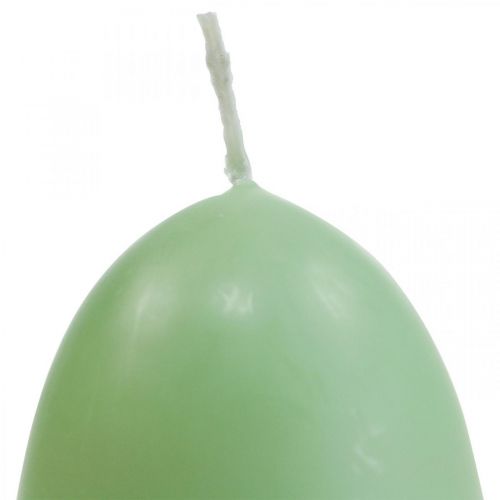 Prodotto Candele pasquali a forma di uovo, candele a uovo Pasqua verde Ø4,5 cm H6 cm 6 pezzi