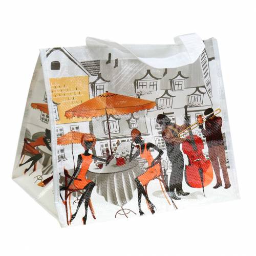 Floristik24 Shopping bag con manici Bella Vita plastica 32 × 21 × 26 cm