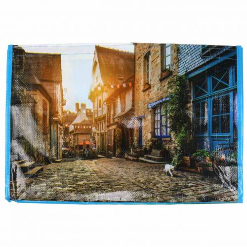 Floristik24 Shopping bag con manici Brittany shopper in plastica 45 × 14 × 30 cm