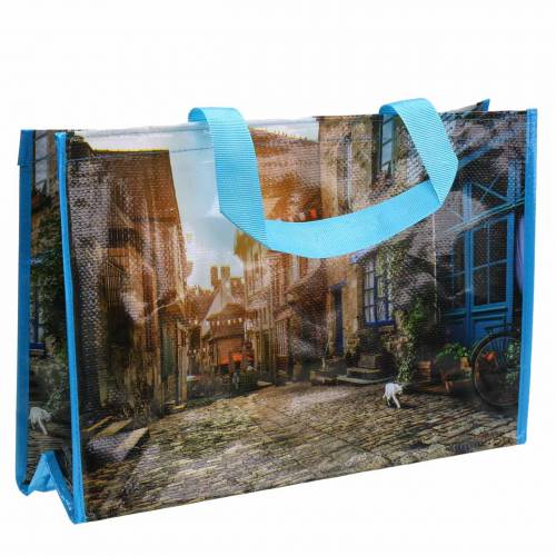 Floristik24 Shopping bag con manici Brittany shopper in plastica 45 × 14 × 30 cm