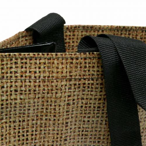 Floristik24 Shopping bag con manici Nature plastic 40×20×40cm