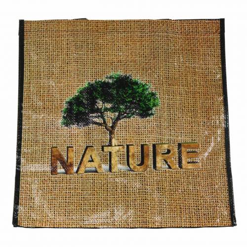 Floristik24 Shopping bag con manici Nature plastic 40×20×40cm