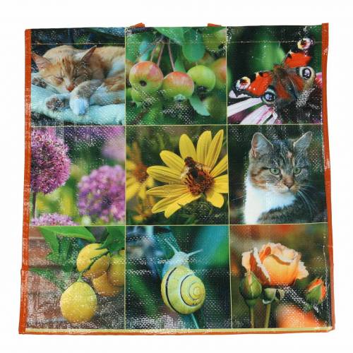 Floristik24 Borsa shopping con manici picnic in plastica 45×20×44cm